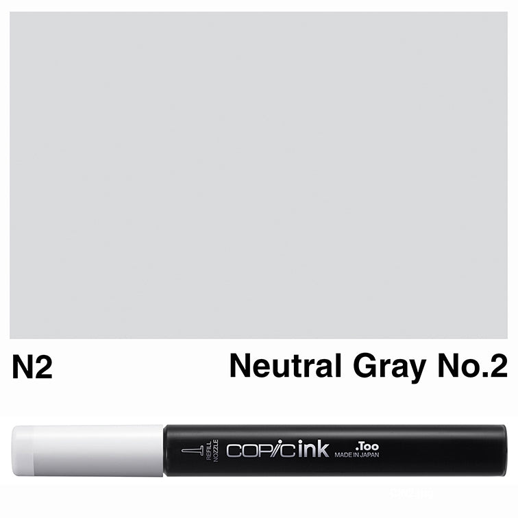 Copic Ink 12ml N2 Neutral Gray No.2 - theartshop.com.au
