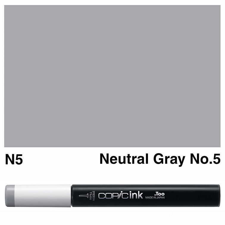 Copic Ink 12ml N5 Neutral Gray No.5 - theartshop.com.au