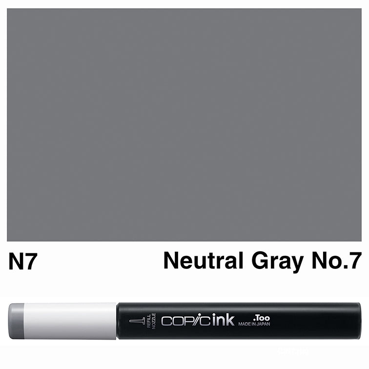 Copic Ink 12ml N7 Neutral Gray No.7 - theartshop.com.au