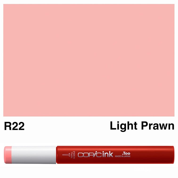 Copic Ink 12ml R22 Light Prawn - theartshop.com.au