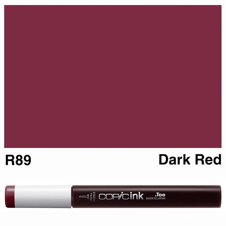 Copic Ink 12ml R89 Dark Red - theartshop.com.au