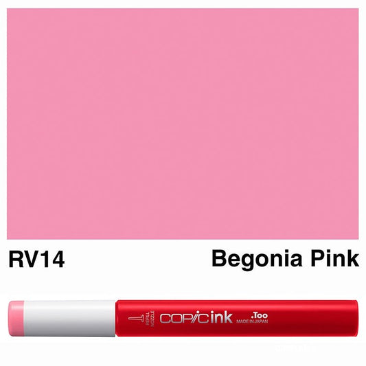 Copic Ink 12ml RV14 Begonia Pink - theartshop.com.au