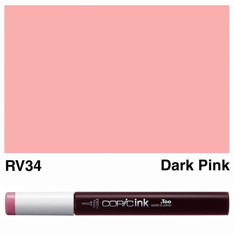 Copic Ink 12ml RV34 Dark Pink - theartshop.com.au