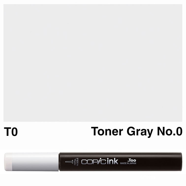 Copic Ink 12ml T0 Toner Gray No.0 - theartshop.com.au