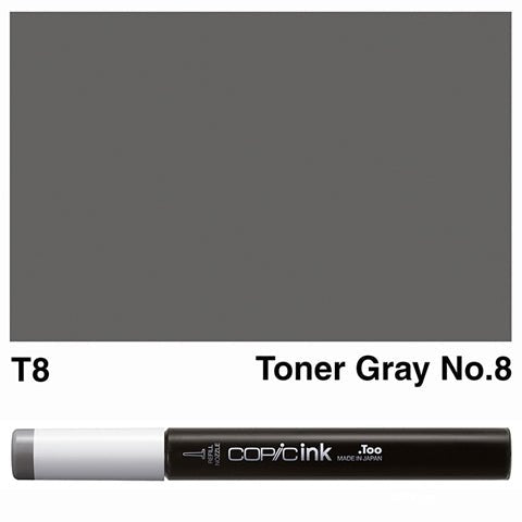 Copic Ink 12ml T8 Tonery Gray No.8 - theartshop.com.au