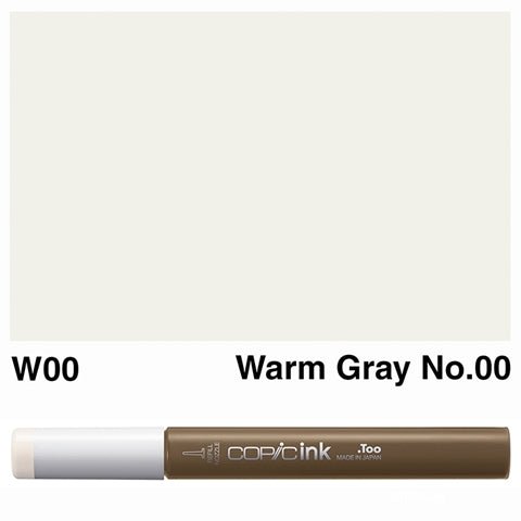 Copic Ink 12ml W00 Warm Gray No.00 - theartshop.com.au