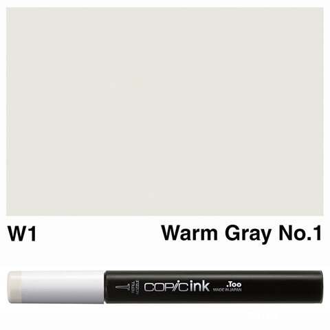 Copic Ink 12ml W1 Warm Gray No.1 - theartshop.com.au