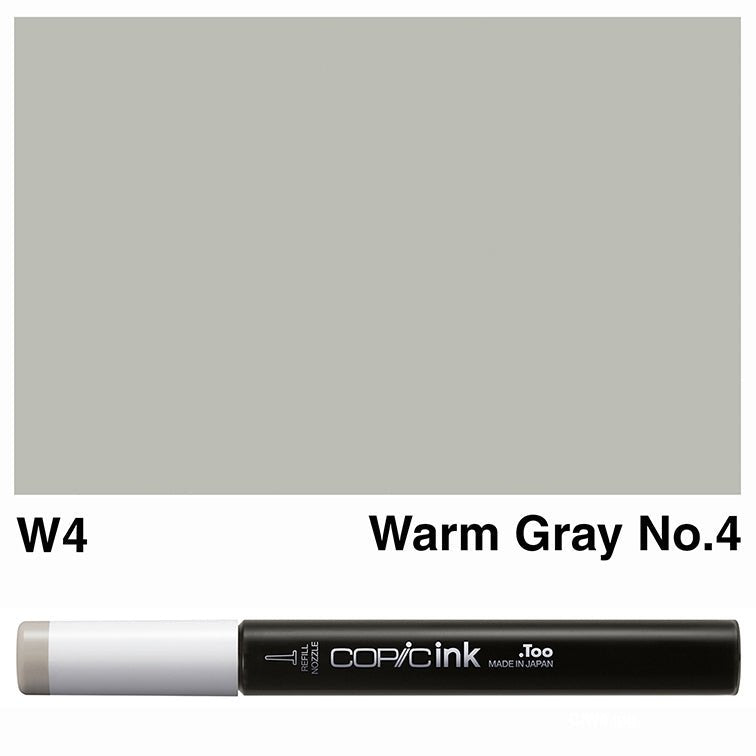 Copic Ink 12ml W4 Warm Grey No.4 - theartshop.com.au