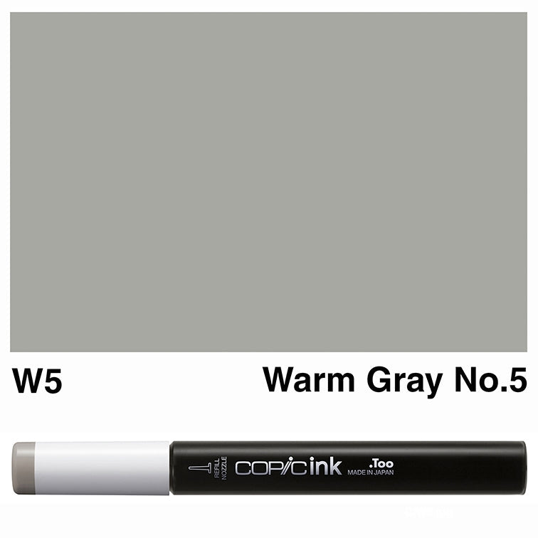 Copic Ink 12ml W5 Warm Grey No.5 - theartshop.com.au