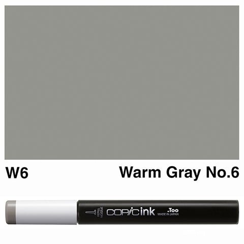 Copic Ink 12ml W6 Warm Gray No.6 - theartshop.com.au