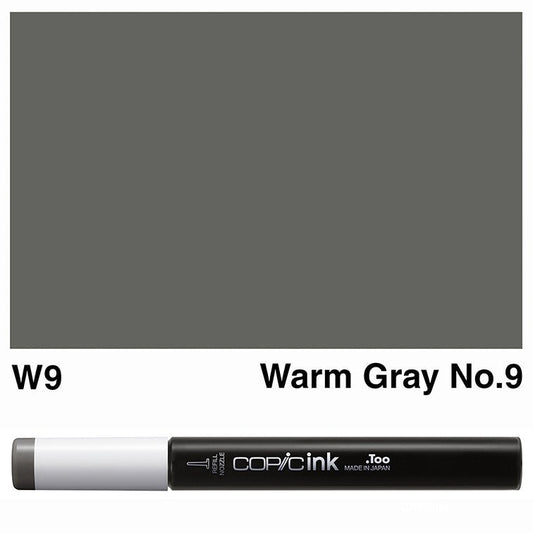 Copic Ink 12ml W9 Warm Grey No.9 - theartshop.com.au