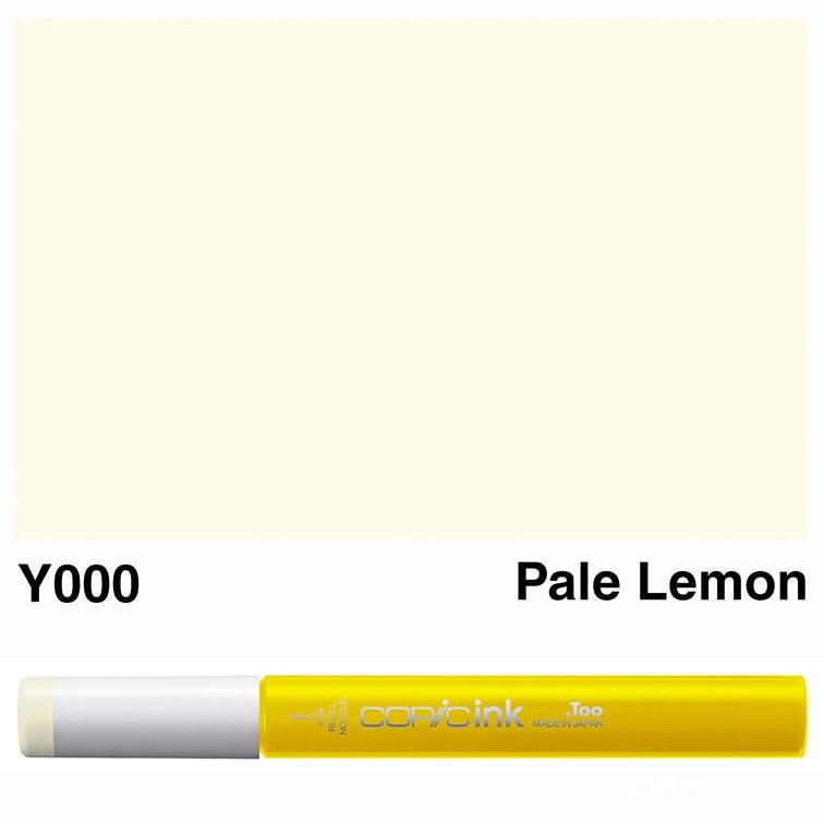 Copic Ink 12ml Y000 Pale Lemon - theartshop.com.au