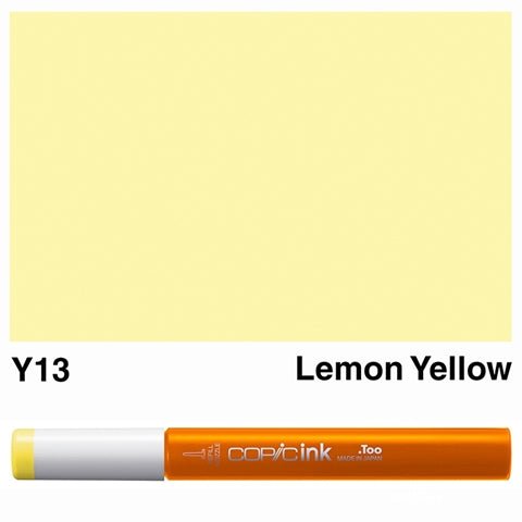 Copic Ink 12ml Y13 Lemon Yellow - theartshop.com.au