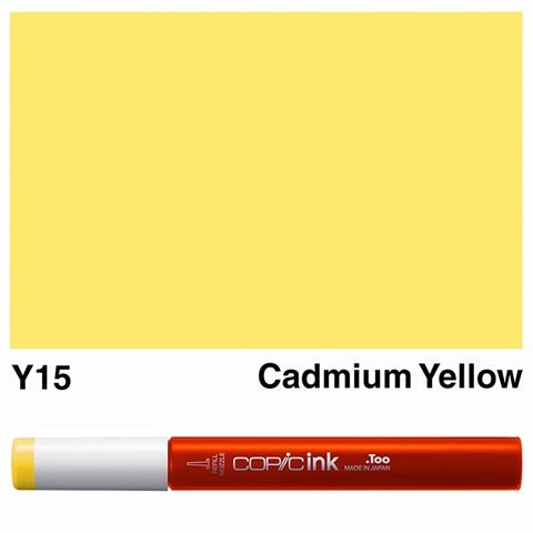 Copic Ink 12ml Y15 Cadmium Yellow - theartshop.com.au