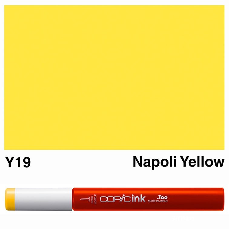 Copic Ink 12ml Y19 Napoli Yellow - theartshop.com.au