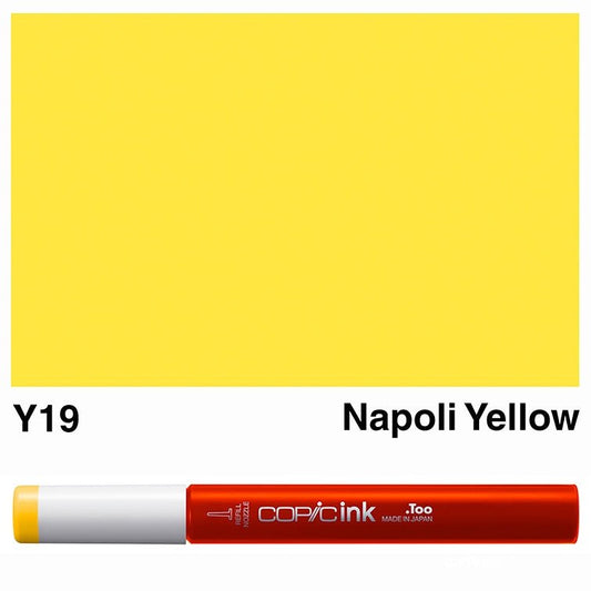 Copic Ink 12ml Y19 Napoli Yellow - theartshop.com.au