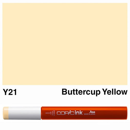 Copic Ink 12ml Y21 Buttercup Yellow - theartshop.com.au