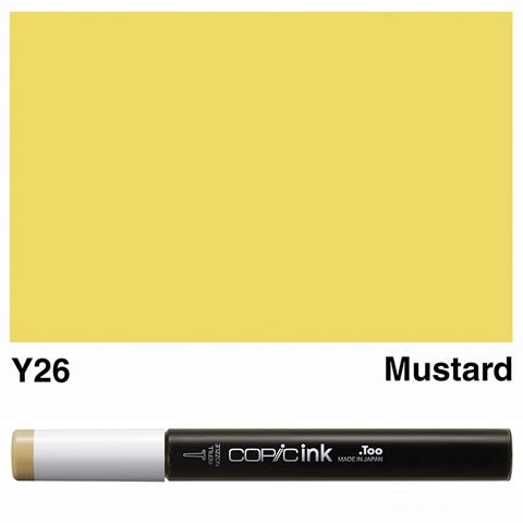 Copic Ink 12ml Y26 Mustard - theartshop.com.au