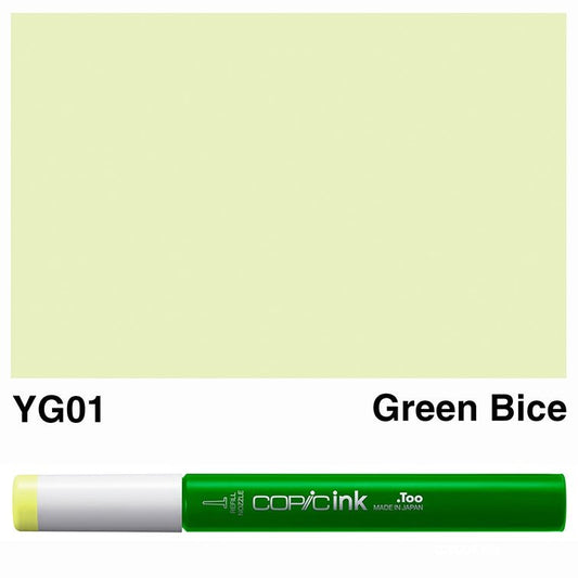 Copic Ink 12ml YG01 Green Bice - theartshop.com.au