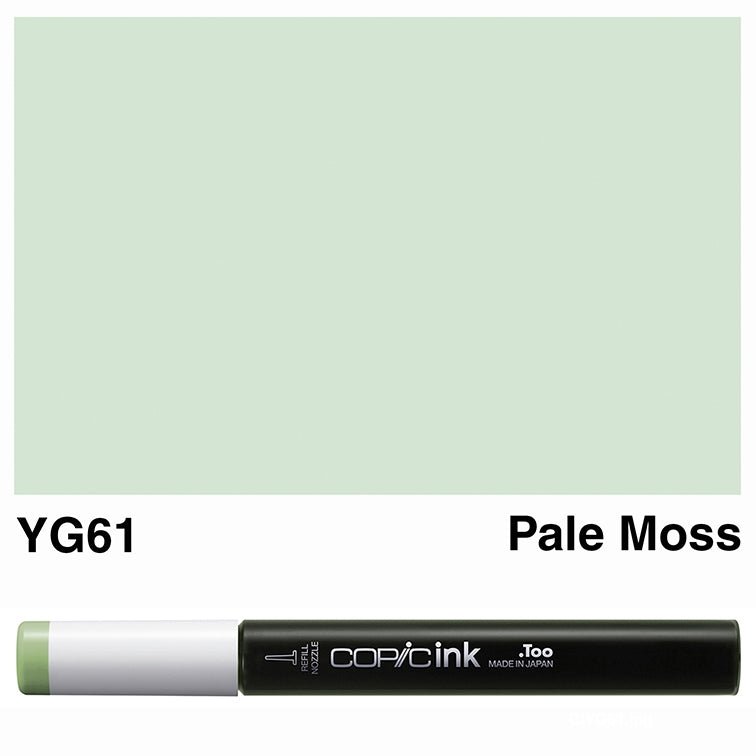 Copic Ink 12ml YG61 Pale Moss - theartshop.com.au