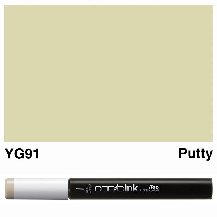 Copic Ink 12ml YG91 Putty - theartshop.com.au