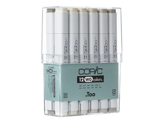 Copic Marker Set 12 Warm Grey - theartshop.com.au