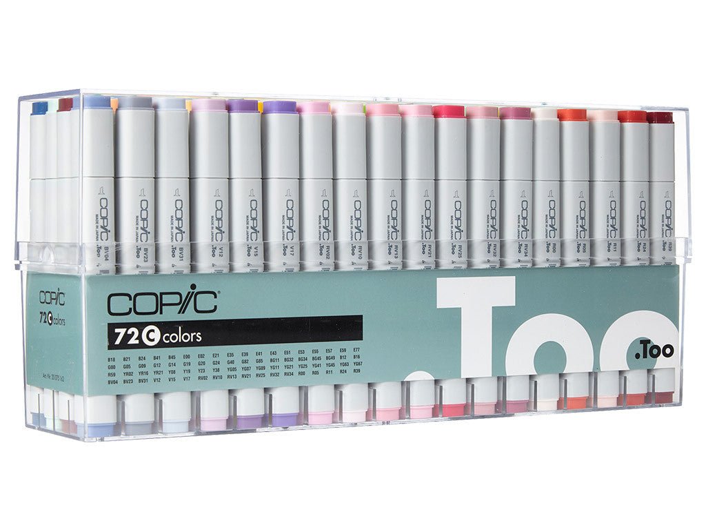 Copic Marker Set 72 Assorted C - theartshop.com.au