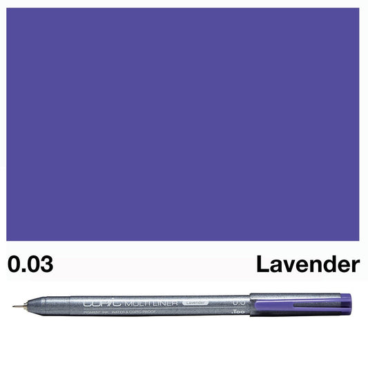 Copic Multi Liner Lavender 0.03mm - theartshop.com.au