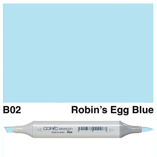 Copic Sketch B02 Robin's Egg Blue - theartshop.com.au