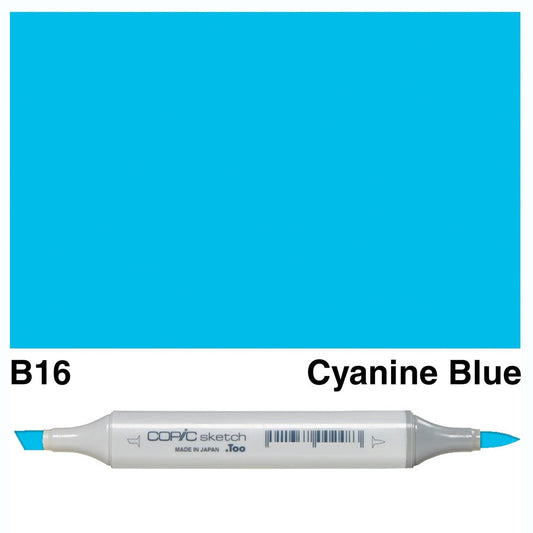 Copic Sketch B16 Cyanine Blue - theartshop.com.au