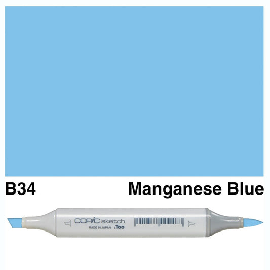 Copic Sketch B34 Manganese Blue - theartshop.com.au