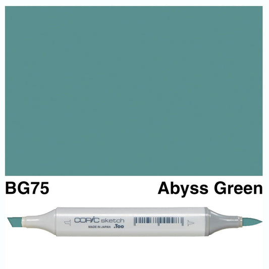 Copic Sketch BG75 Abyss Green - theartshop.com.au