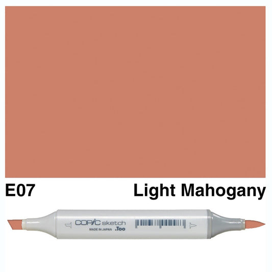 Copic Sketch E07 Light Mahogany - theartshop.com.au