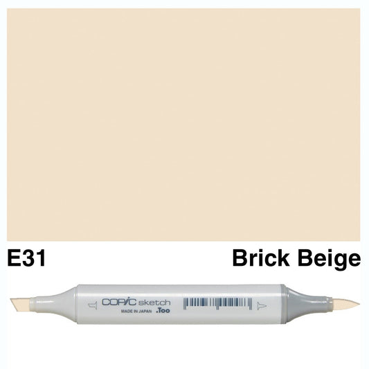 Copic Sketch E31 Brick Beige - theartshop.com.au