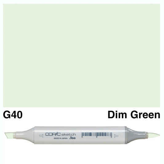 Copic Sketch G40 Dim Green - theartshop.com.au