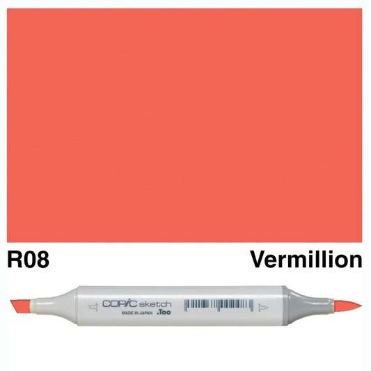 Copic Sketch R08 Vermilion - theartshop.com.au