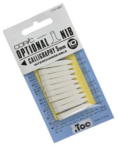 Copic Spare Nib - Calligraphy 5mm Pkt 10 - theartshop.com.au