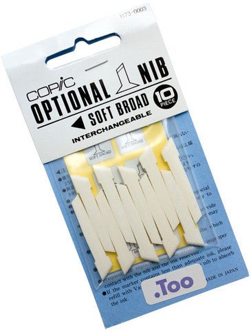 Copic Spare Nib - Soft Broad Pkt 10 - theartshop.com.au