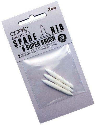 Copic Spare Nib - Super Brush Pkt 3 - theartshop.com.au