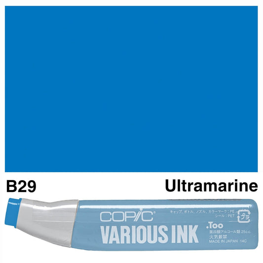 Copic Various Ink B29 Ultramarine - theartshop.com.au