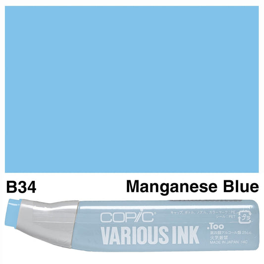 Copic Various Ink B34 Manganese Blue - theartshop.com.au