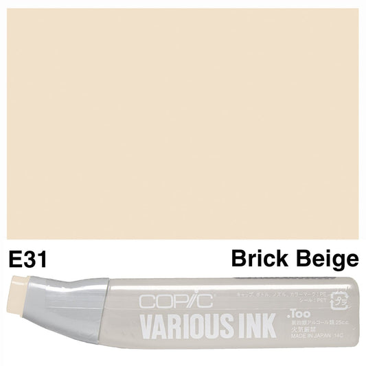 Copic Various Ink E31 Brick Beige - theartshop.com.au