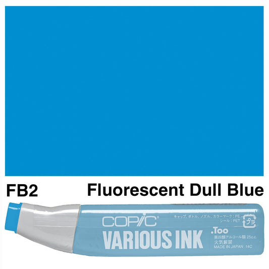 Copic Various Ink FB2 Fluorescent Dull Blue - theartshop.com.au