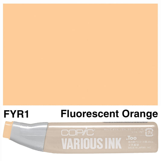 Copic Various Ink FYR1 Fluorescent Orange - theartshop.com.au