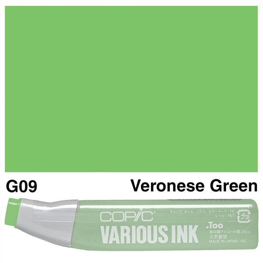 Copic Various Ink G09 Veronese Green - theartshop.com.au
