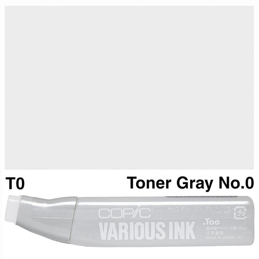 Copic Various Ink T0 Toner Gray No.0 - theartshop.com.au