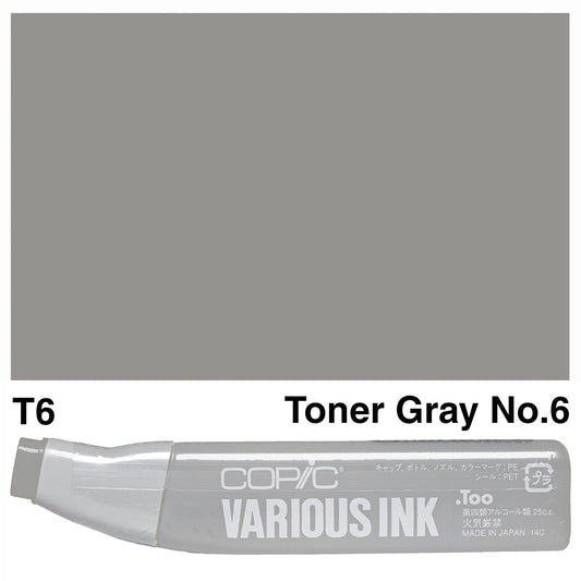 Copic Various Ink T6 Toner Gray No.6 - theartshop.com.au