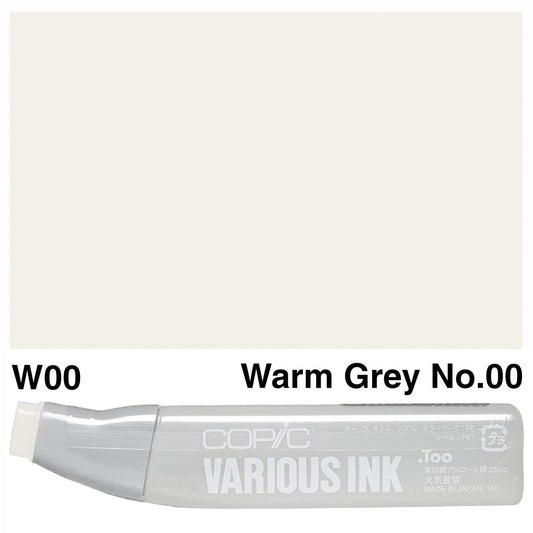 Copic Various Ink W00 Warn Grey No.00 - theartshop.com.au