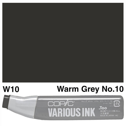 Copic Various Ink W10 Warm Grey No.10 - theartshop.com.au