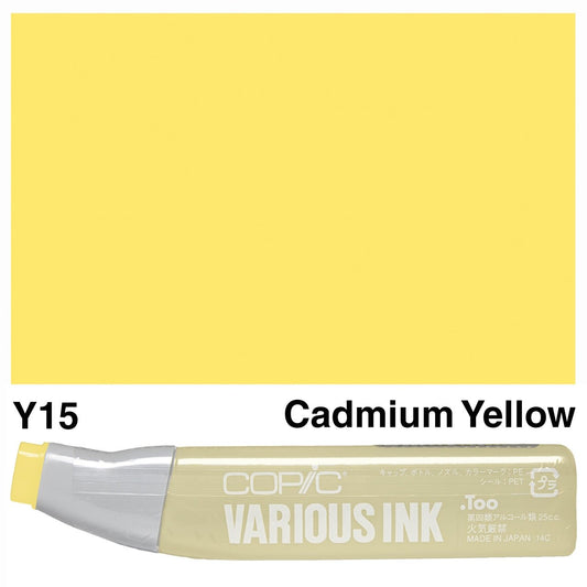 Copic Various Ink Y15 Cadmium Yellow - theartshop.com.au